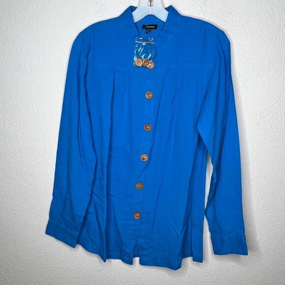 J. Peterman Cotton Blouse nwot - Picture 5 of 7